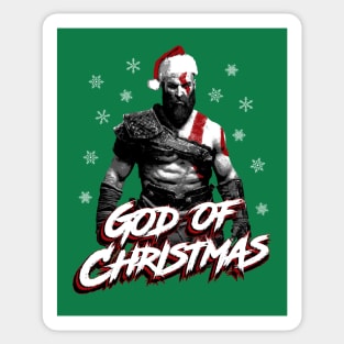 Kratos - God of Christmas Sticker